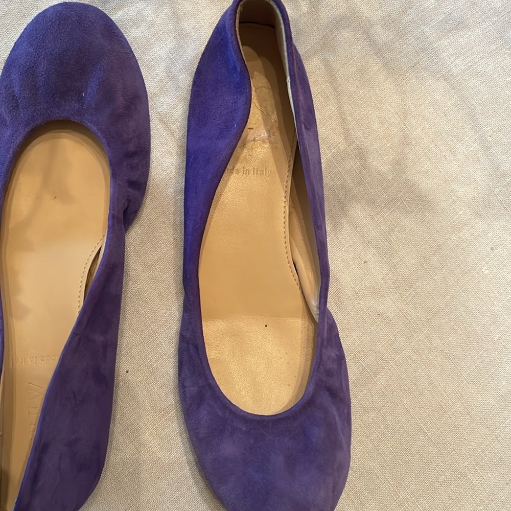 JCrew Cece suede ballet flat; royal purple; Sz 7; style 46198 - Picture 4 of 5